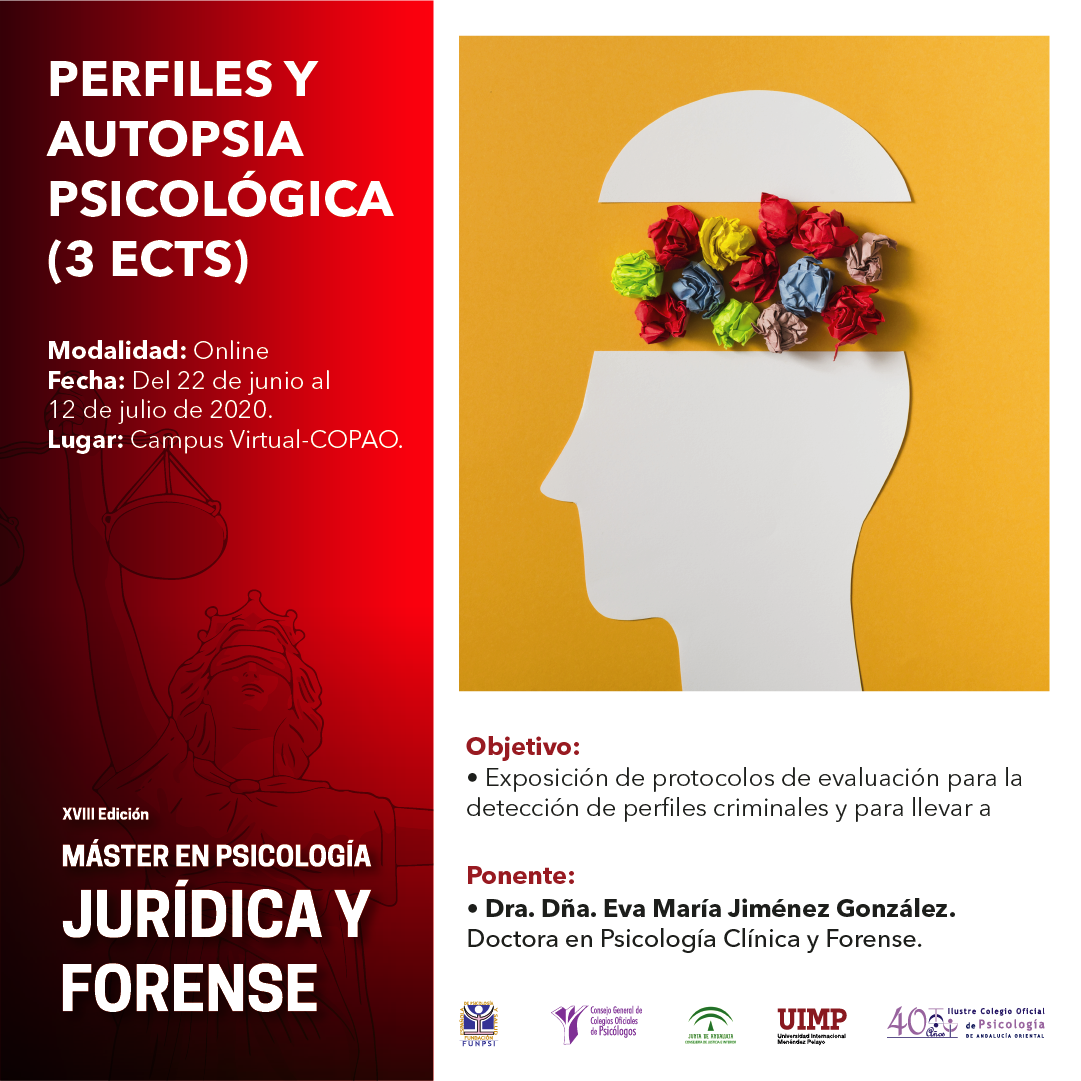Perfiles y autopsia psicológica (75 horas)